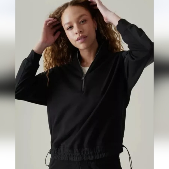 Athleta Jackets & Blazers - Athleta Triumph Hybrid Half Zip Sweatshirt, Size Medium